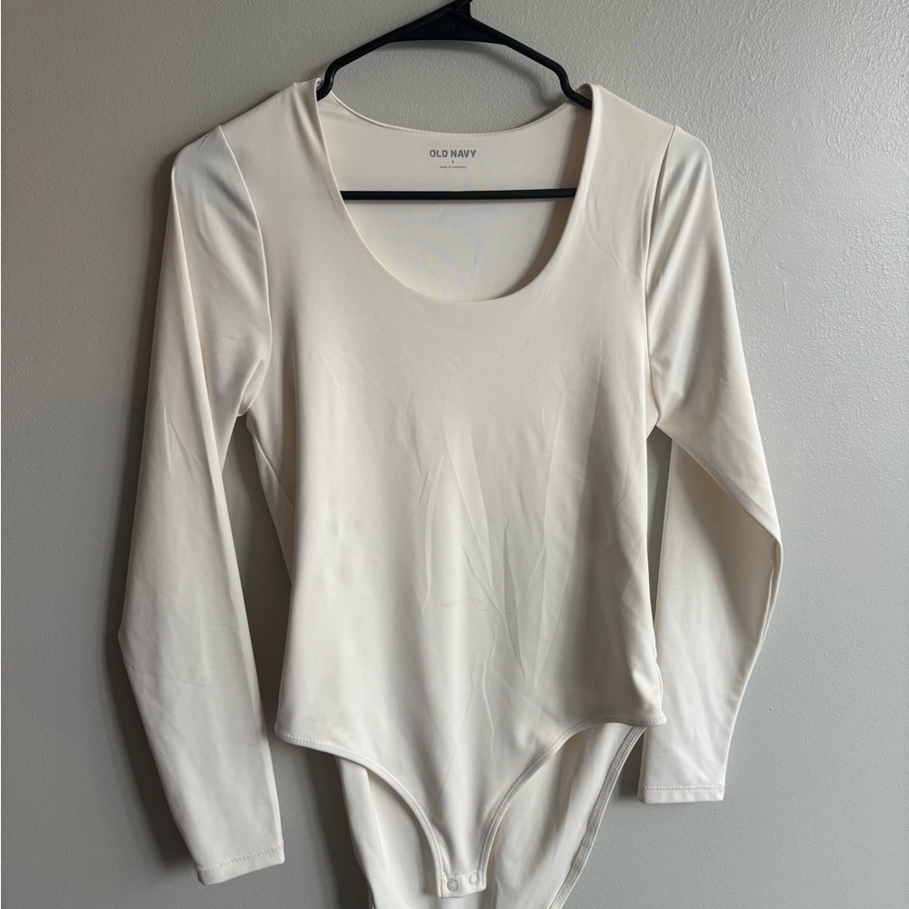 Old Navy Women's Cream Bodysuit